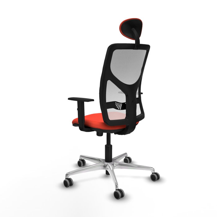 PIQUERAS Y CRESPO Silla de oficina Motilla Naranja oscuro y Blanco