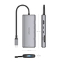 AISENS USB-C Dock 6 en 1 con HDMI 4K, USB-A y USB-C 10G, Gris