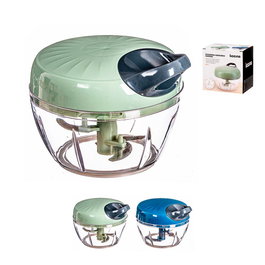 Kozina Picadora Manual para Verduras con 3 Cuchillas, Capacidad 500 ml, Color Surdido Aleatorio