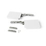 Emuca Compás para puertas elevables Altius Lift, Fuerza 1100-2900 (medium=M), Acero y plástico, Blanco