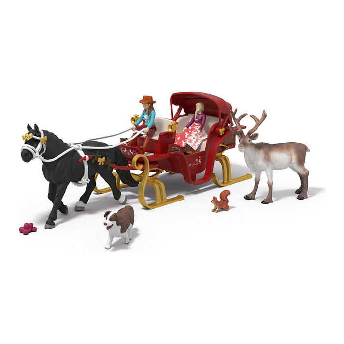 Schleich Horse Club Set de Adviento con Trineo de Navidad