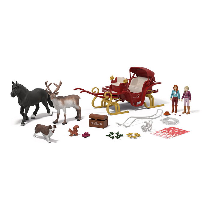 Schleich Horse Club Set de Adviento con Trineo de Navidad