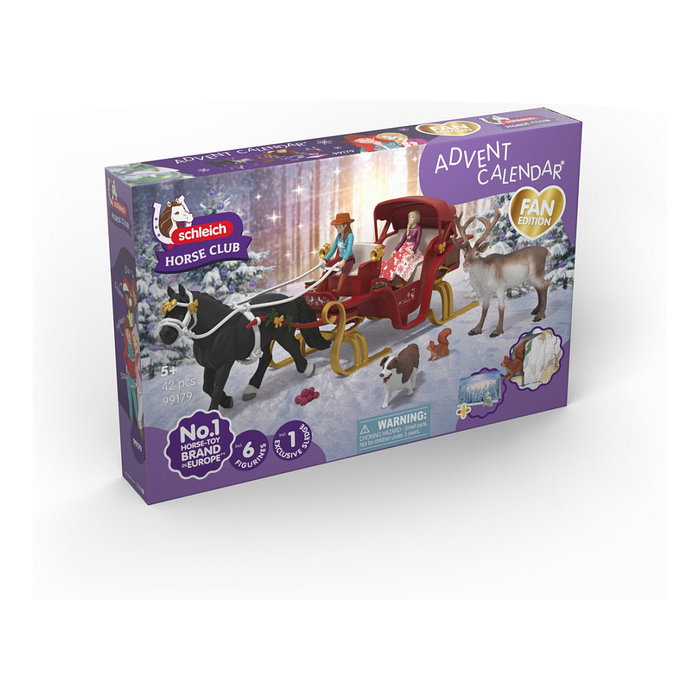 Schleich Horse Club Set de Adviento con Trineo de Navidad