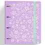 Carchivo Carpeblock Foam 360 Violeta con 4 Anillas de 35mm y Recambio