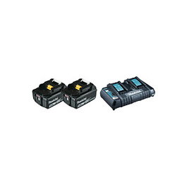 Makita Energy Kit 197629-2 con 2 baterías BL1850B de 18 V y cargador DC18RD