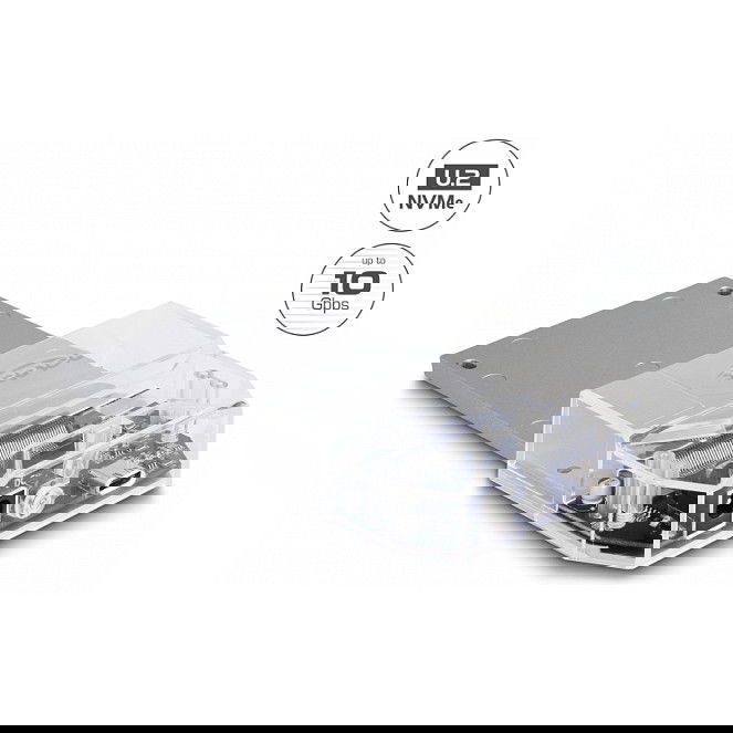 DeLOCK Estación de Acoplamiento USB Type-C para 1 x U.2 SSD, USB 3.2 Gen 2, 10 Gbit/s, Negro, Plug & Play, Soporte UASP, Compatible con Windows, Mac, Linux