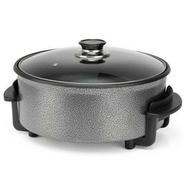 Orbegozo Olla Eléctrica PZ 3090, 1500W, Capacidad 5L, Antiadherente, Tapa Cristal para Cocinar Fácil y Sano