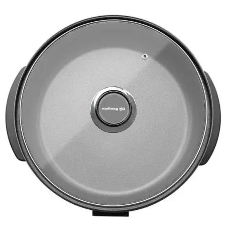 Orbegozo Olla Eléctrica PZ 3090, 1500W, Capacidad 5L, Antiadherente, Tapa Cristal para Cocinar Fácil y Sano