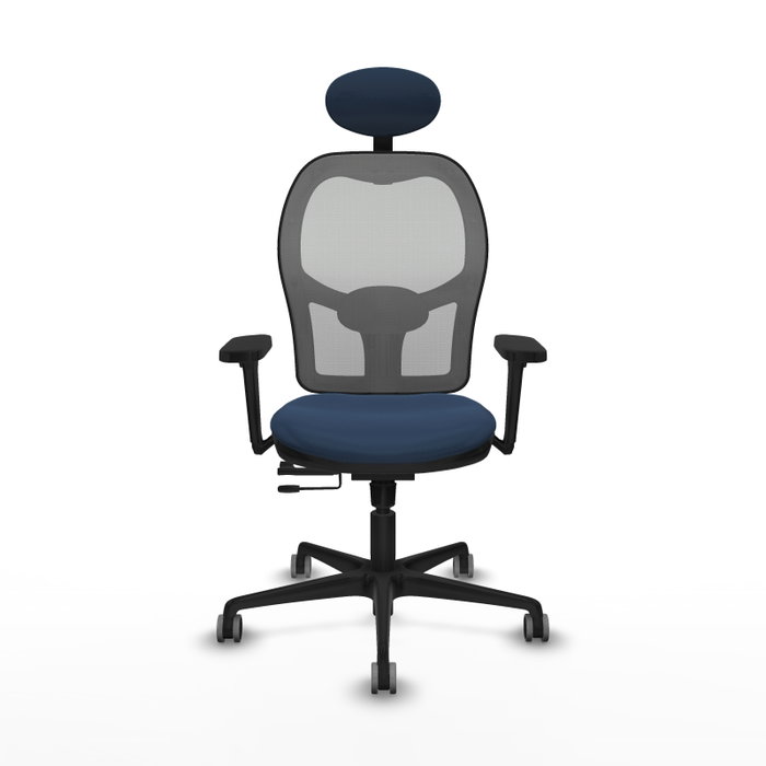 PIQUERAS Y CRESPO Silla de oficina Jorquera con Mecanismo Sincro/Traslack, Azul marino y Gris PIQUERAS Y CRESPO Silla de oficina Jorquera con Mecanismo Sincro/Traslack, Azul marino y Gris