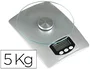 Q-connect Báscula Electrónica de Precision Pesa Cartas, 5000 g Capacidad, Resolución 2 g, Pantalla LCD, Plataforma Cristal Templado