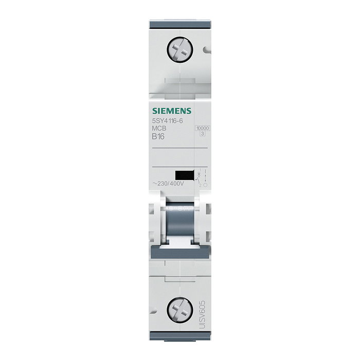 Siemens 5SY41166 Disyuntor en miniatura Tipo B 16A 1P