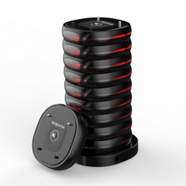 Approx APPCUSTOMERCALLER Avisador de Clientes Inalámbrico 10 Discos con Base Carga. Notificación Vibración, Luz y Sonido para Hostelería