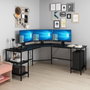 Hanah Home Mesa de Estudio 8537 Negra 180x76x60 cm