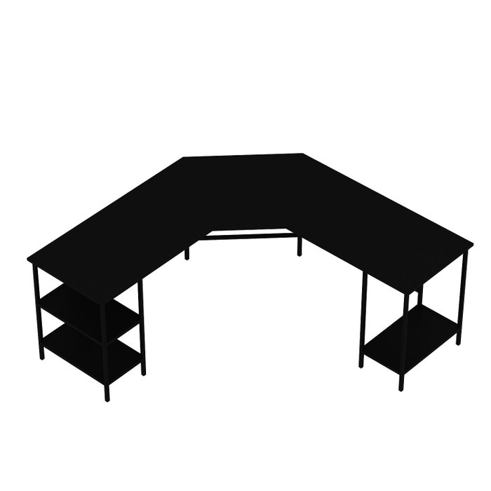 Hanah Home Mesa de Estudio 8537 Negra 180x76x60 cm
