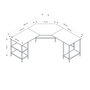 Hanah Home Mesa de Estudio 8537 Negra 180x76x60 cm