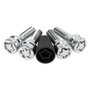 ABC Juego de Tornillos Antirrobo para Rueda TOR9962 - 4 Piezas, Rosca 12x125, Longitud 48 mm, Llave 17/19, Seguridad Llantas