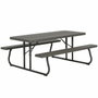 Color Baby Mesa de Picnic plegable marrón 183X145X74 cm