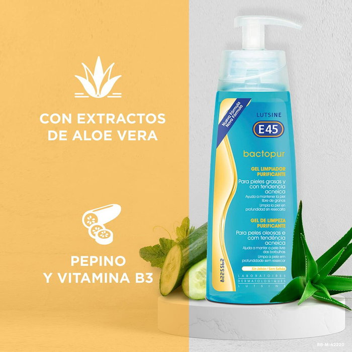 Gel Limpiador Facial Lutsine BACTOPUR 200 ml Purificante