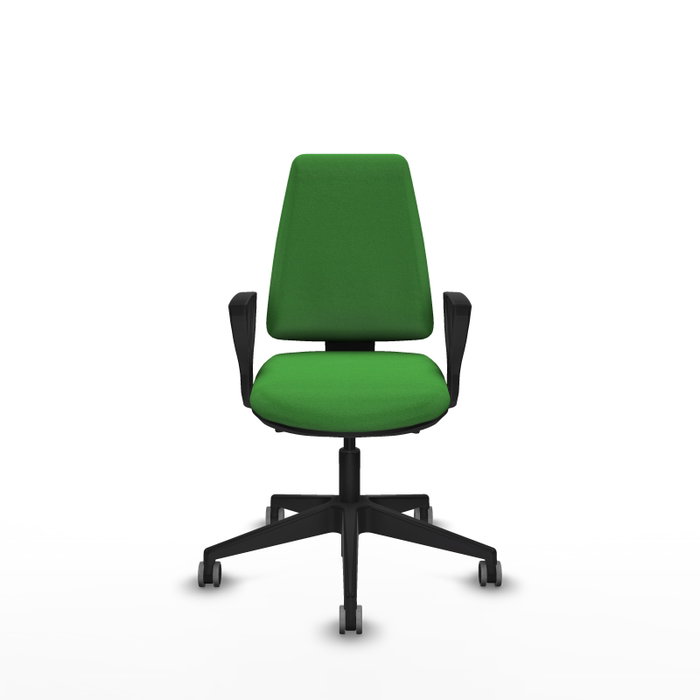 PIQUERAS Y CRESPO Silla de oficina Elche Verde con mecanismo Asincro