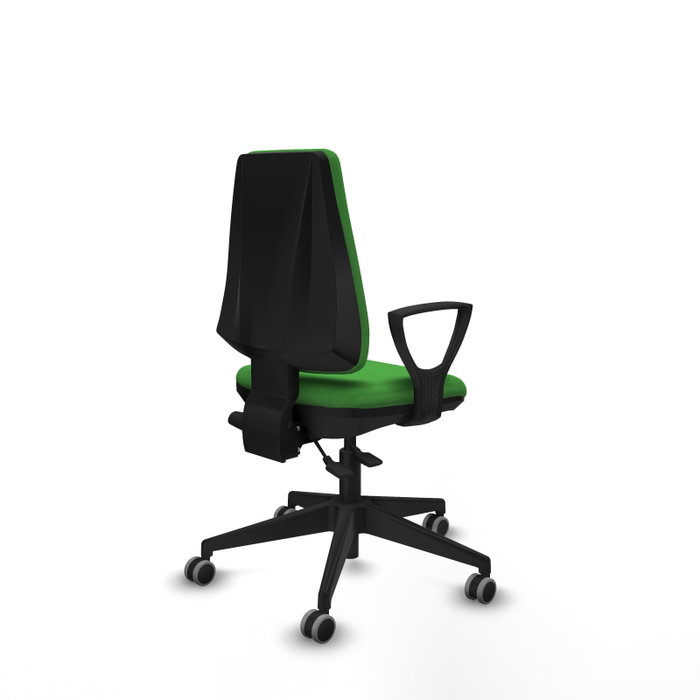 PIQUERAS Y CRESPO Silla de oficina Elche Verde con mecanismo Asincro