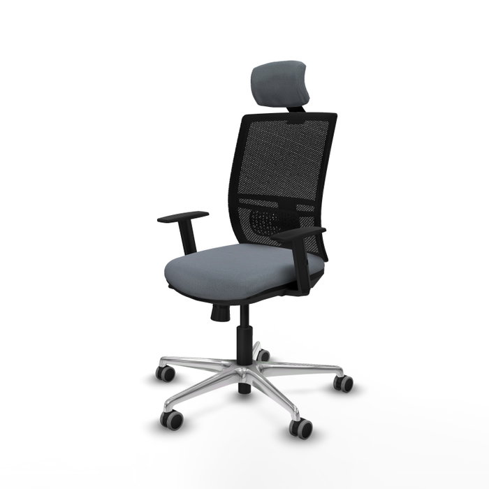 PIQUERAS Y CRESPO Silla de oficina Yunquera Gris y Negro PIQUERAS Y CRESPO Silla de oficina Yunquera Gris y Negro