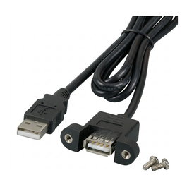 EFB Elektronik Cable de extensión USB 2.0 A-A, 3m, Negro