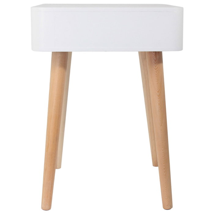 Home Deco Factory Mesita de Noche Blanca Escandinava Home Deco Factory Mesita de Noche Blanca Escandinava