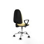 PIQUERAS Y CRESPO Silla de oficina Algarra Crema con Base Cromada