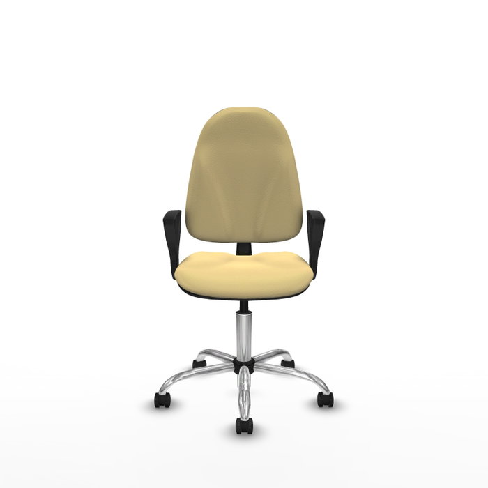 PIQUERAS Y CRESPO Silla de oficina Algarra Crema con Base Cromada PIQUERAS Y CRESPO Silla de oficina Algarra Crema con Base Cromada