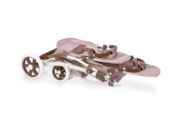Muñecas Arias Coche Muñeca Gemelar Bear con Bolso Rosa y Marrón