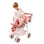 Muñecas Arias Coche Muñeca Gemelar Bear con Bolso Rosa y Marrón