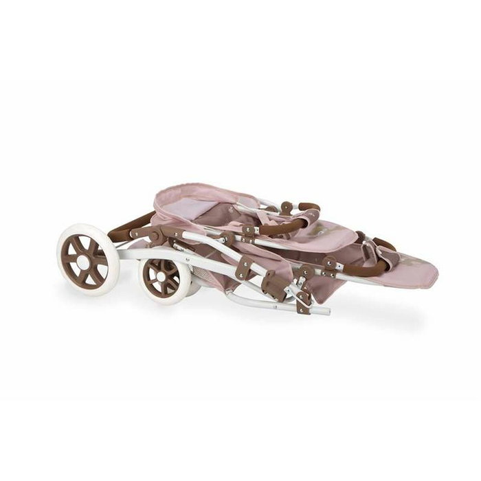 Muñecas Arias Coche Muñeca Gemelar Bear con Bolso Rosa y Marrón