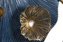 DKD Home Decor Decoración de Pared Metal Peces Coral Azul y Dorado