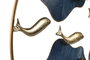 DKD Home Decor Decoración de Pared Metal Peces Coral Azul y Dorado