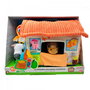 Bandai Zenon Musical - Mi Primera Granja de Peluche Musical con Sonidos, 3 Mini Peluches y Asa para Transportar, Juguetes para Bebé