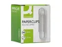 Q-connect Clips de acero galvanizado de 32 mm, caja de 100 unidades