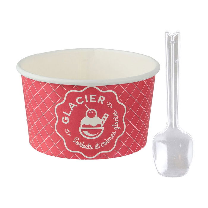 Saveur et Degustation Juego 10 Bols Helado Con Cuchara Modelos Surtidos