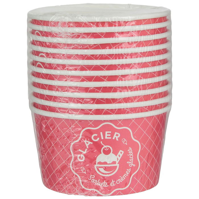 Saveur et Degustation Juego 10 Bols Helado Con Cuchara Modelos Surtidos