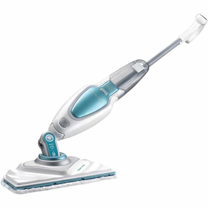 Black + Decker FSM1630-QS Limpiador a vapor de escoba Deluxe - 1600W - 460 ml - Blanco