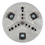 Wolfcraft Sierra de Corona Ajustable ø35 - 80 mm con Llaves Allen, Vástago Triangular, para Yeso y Madera Blando, 1000-1500 RPM Máx.