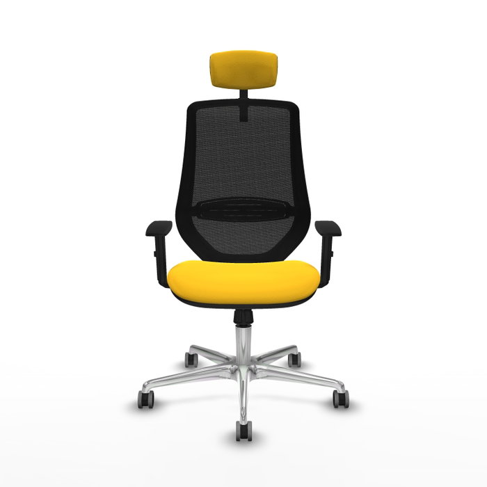 PIQUERAS Y CRESPO Silla de oficina Mardos con mecanismo Sincro, Amarillo y Negro PIQUERAS Y CRESPO Silla de oficina Mardos con mecanismo Sincro, Amarillo y Negro