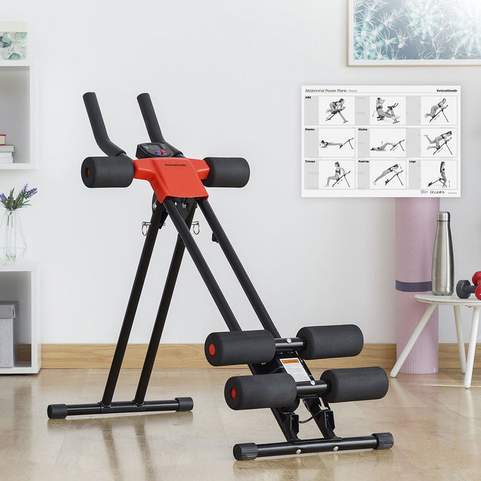 Pack Set de Bandas de Resistencia con Accesorios y Guía de Ejercicios y Máquina de Abdominales Plegable con Guía de Ejercicios I