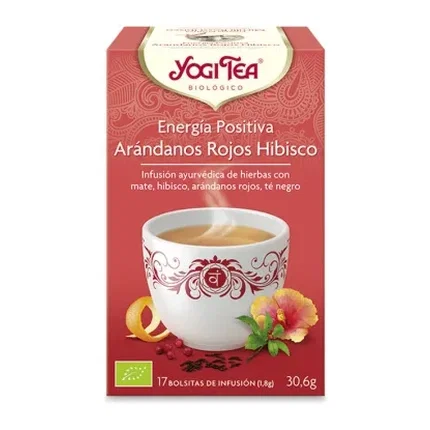 YOGI TEA Infusión Energía Positiva Arándanos Rojos e Hibisco YOGI TEA Infusión Energía Positiva Arándanos Rojos e Hibisco