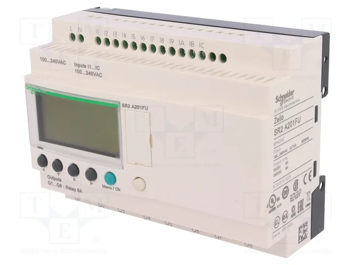 SCHNEIDER ELECTRIC Zelio Logic SR2A201FU Controlador Lógico Programable Compacto SCHNEIDER ELECTRIC Zelio Logic SR2A201FU Controlador Lógico Programable Compacto