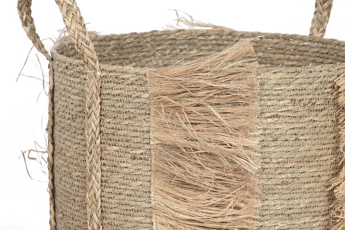 DKD Home Decor Cesta Tropical Seagrass Natural 42 x 58 x 42 cm Set de 2 DKD Home Decor Cesta Tropical Seagrass Natural 42 x 58 x 42 cm Set de 2