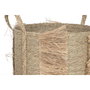 DKD Home Decor Set de 2 Cestas de Seagrass Natural 42x42x58 cm