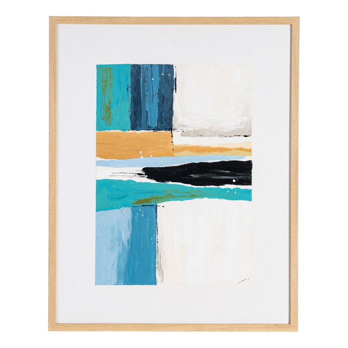 Cuadro Pintura Abstracto 2/M 63 X 3 X 80 cm (Set de 2)