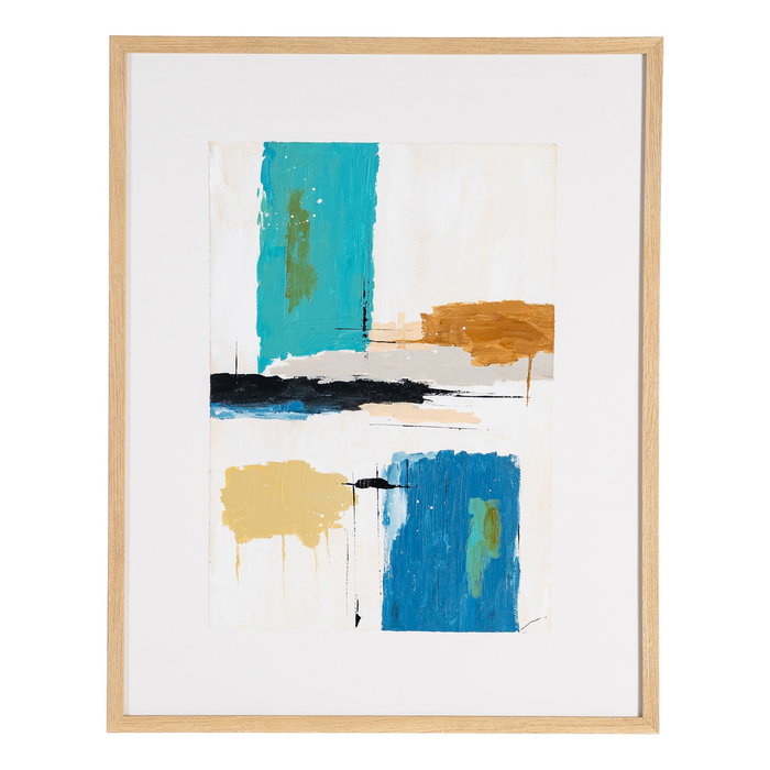 Cuadro Pintura Abstracto 2/M 63 X 3 X 80 cm (Set de 2)