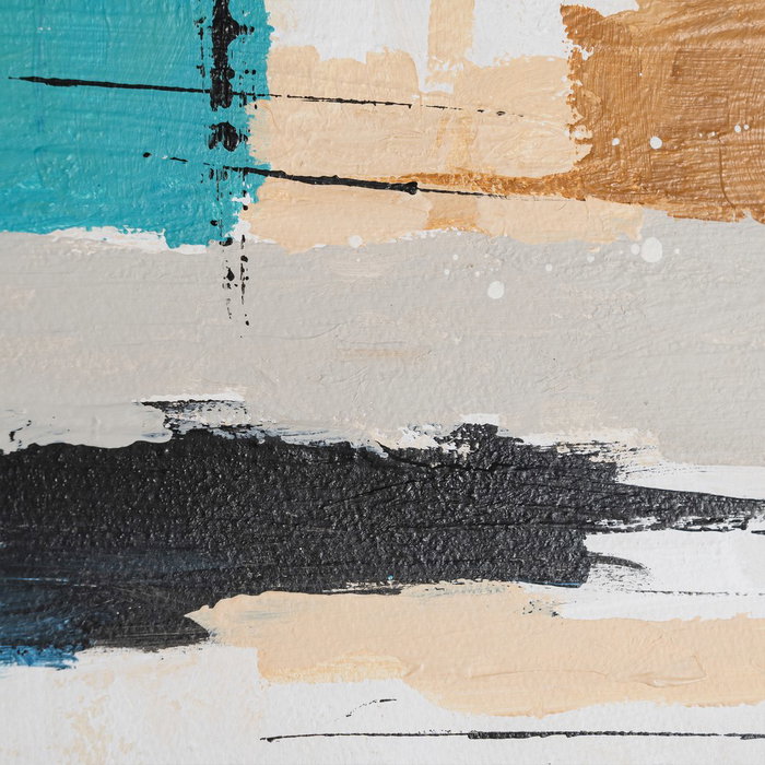 Cuadro Pintura Abstracto 2/M 63 X 3 X 80 cm (Set de 2)