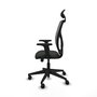 PIQUERAS Y CRESPO Silla de oficina Motilla con mecanismo Sincro/Traslack, Negro/Gris